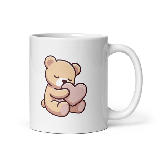Mug Personnalisé Ourson Cœur - Cadeau Naissance Tendre et Émotionnel