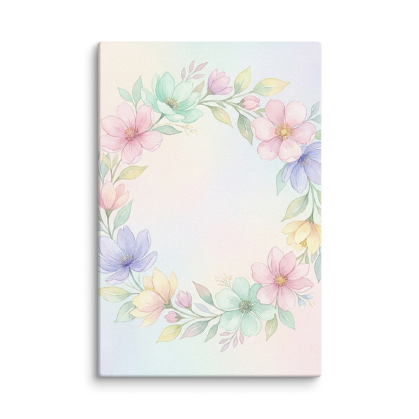 Toile Aquarelle Florale 30×45 cm Douceur Éternelle pour Chambre