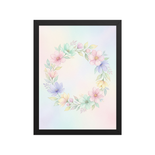 Affiche Encadrée Florale 30×40 cm pour Chambre Bébé Cadeau