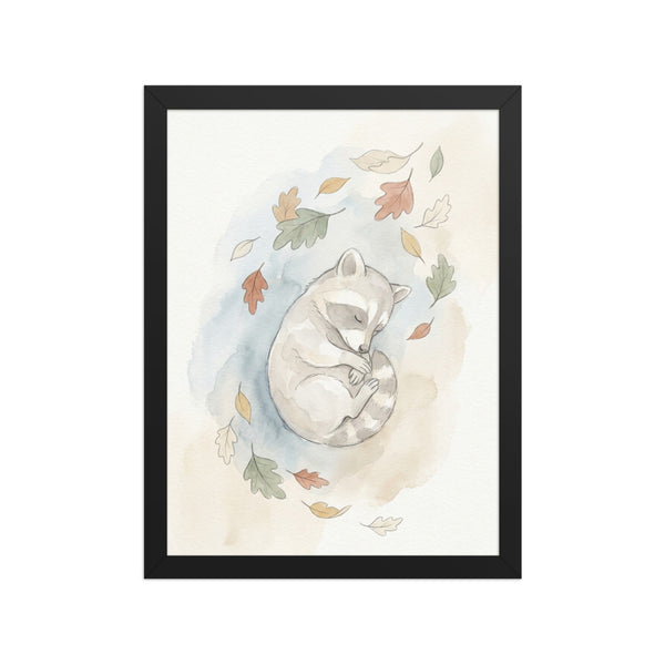 Affiche encadrée chambre bébé style scandinave – Raton