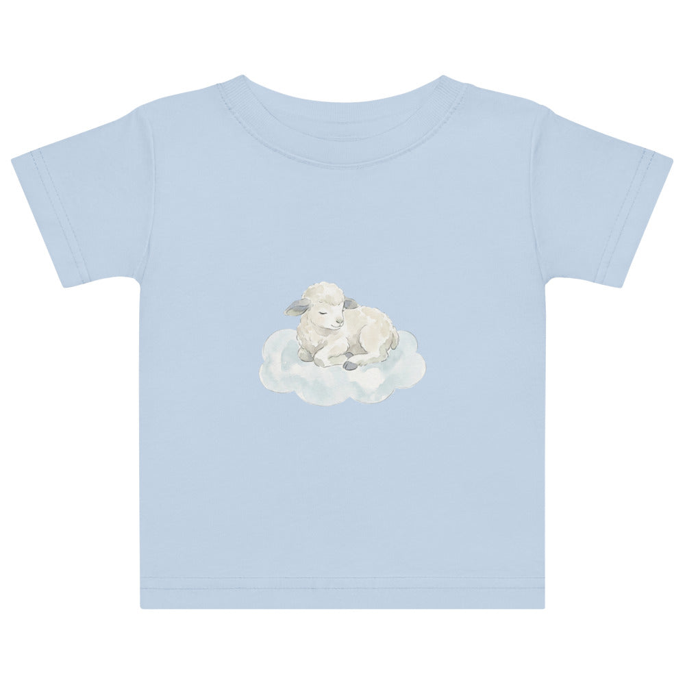 T-shirt bébé mouton endormi – Douceur scandinave