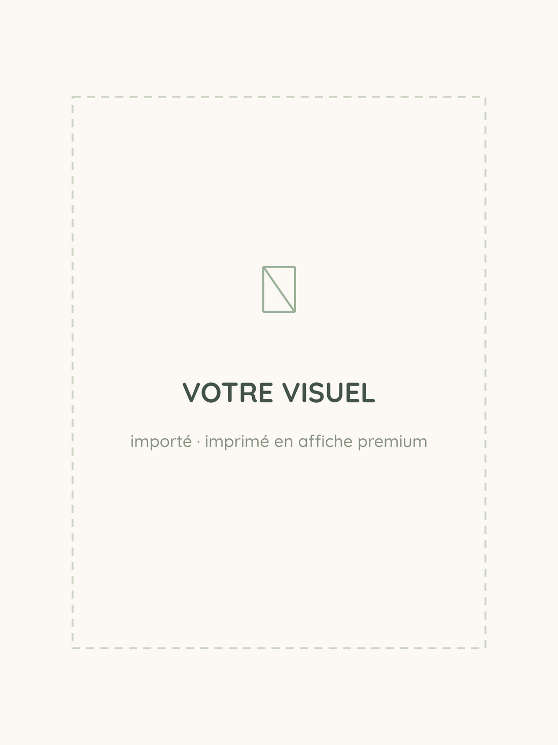 Affiche photo personnalisée — votre visuel