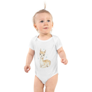 Body bébé vigogne – Aquarelle scandinave douce
