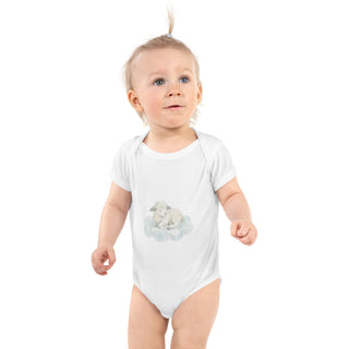 Body bébé style scandinave – Agneau endormi sur nuage