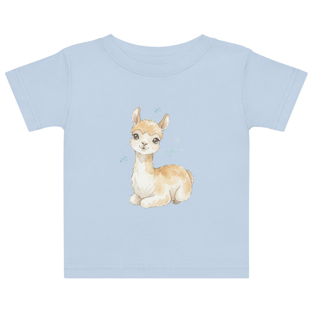 T-shirt bébé vigogne aquarelle – Douceur scandinave