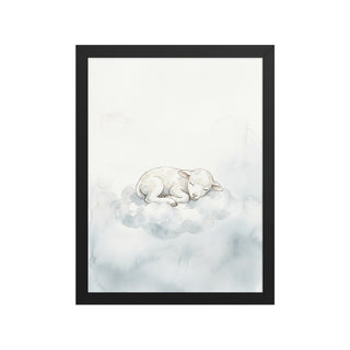 Affiche encadrée chambre bébé style scandinave – Agneau