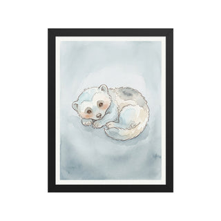 Affiche encadrée glouton bébé scandinave – 30×40 cm