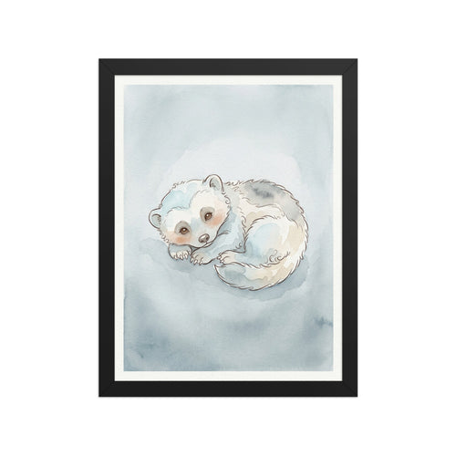 Affiche encadrée glouton bébé scandinave – 30×40 cm