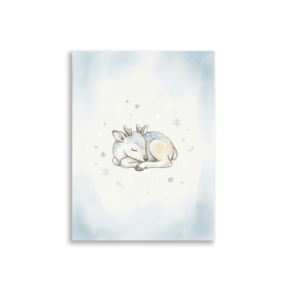 Affiche illustration nordique chambre enfant – Renne - vue 1