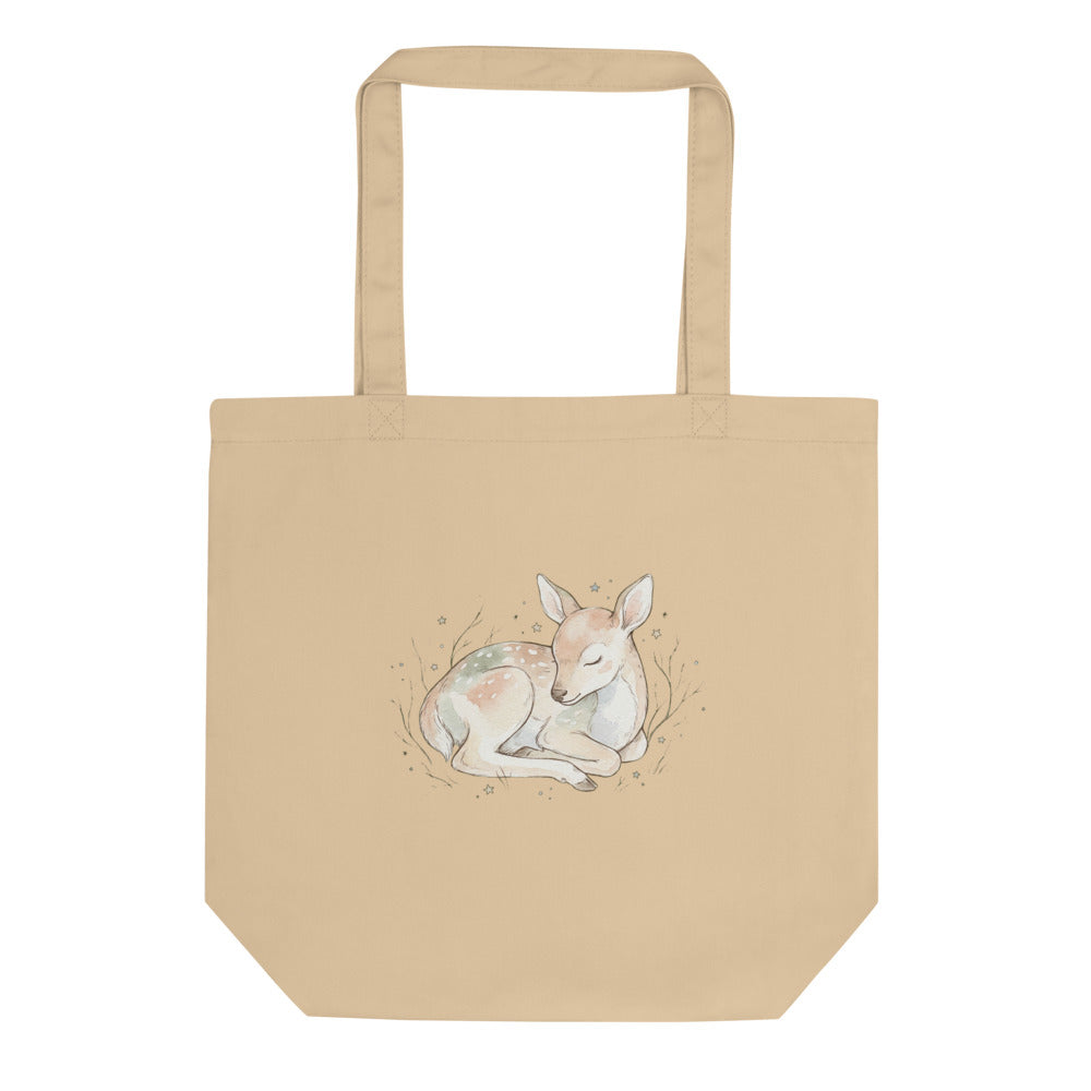 Tote bag faon aquarelle bébé – Forêt nordique - vue 1