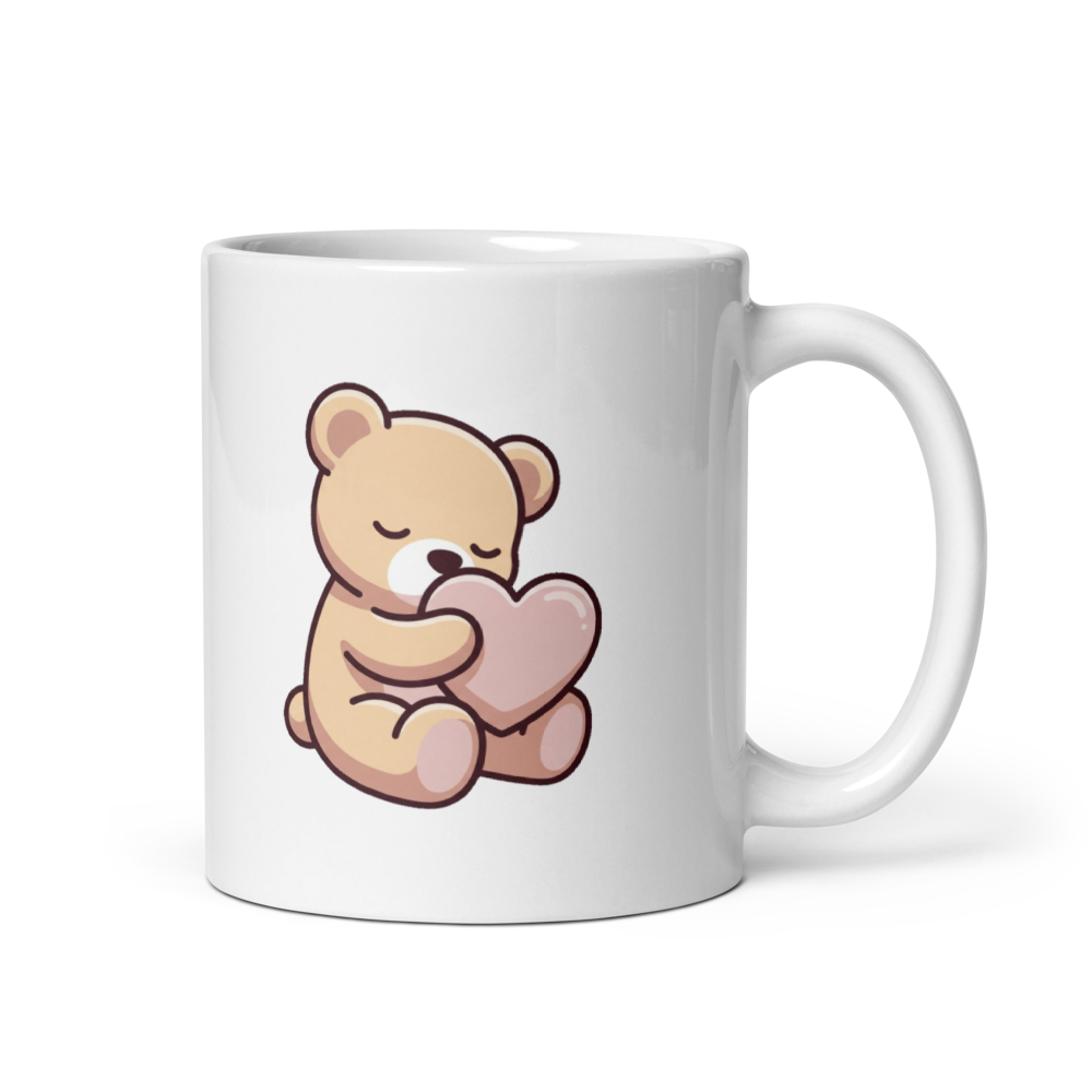 Mug Personnalisé Ourson Cœur - Cadeau Naissance Tendre et Émotionnel