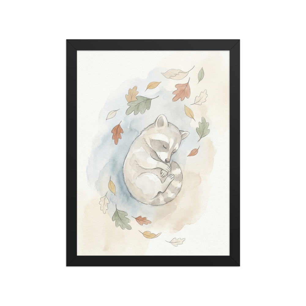 Affiche encadrée chambre bébé style scandinave – Raton