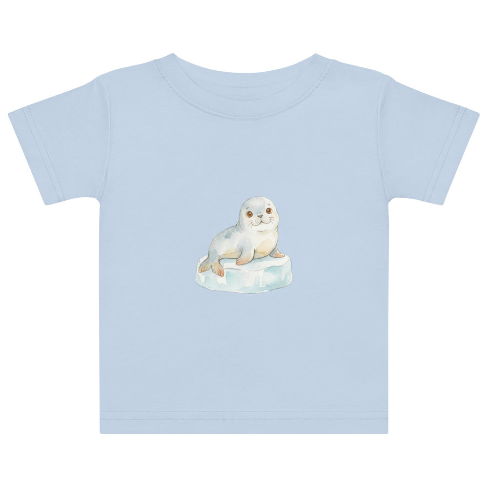 Body bébé morse illustration aquarelle scandinave