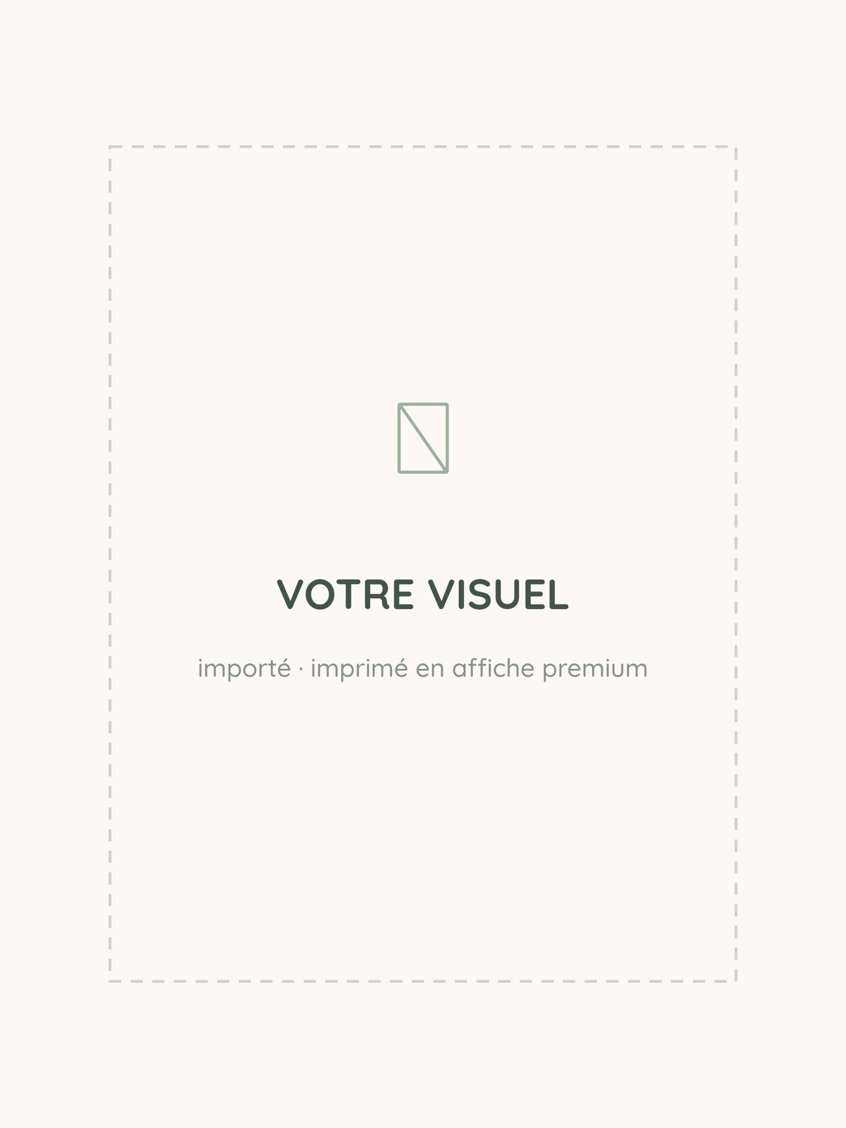 Affiche photo personnalisée à partir de votre visuel