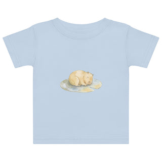 T-shirt bébé illustration scandinave – Capybara endormi