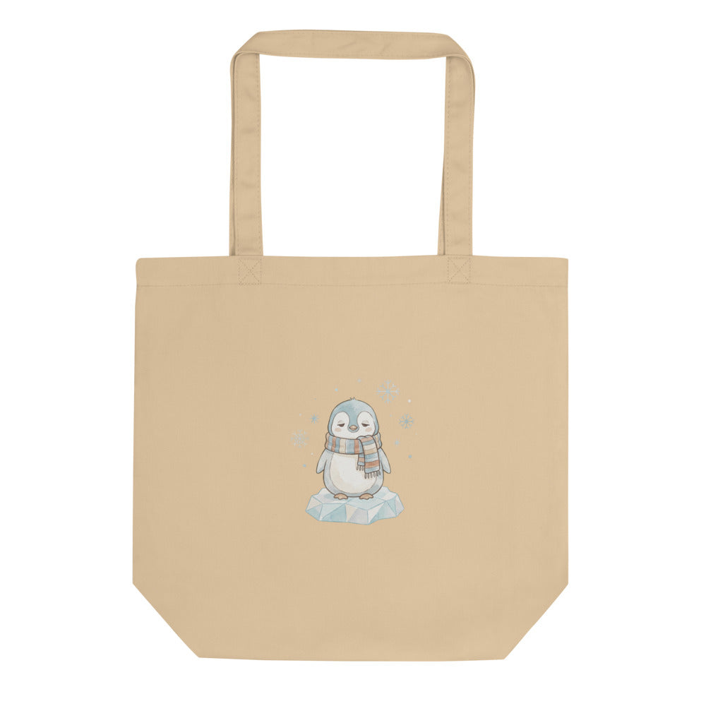 Sac Tote Bag Naissance Bébé Illustration Pingouin - vue 1