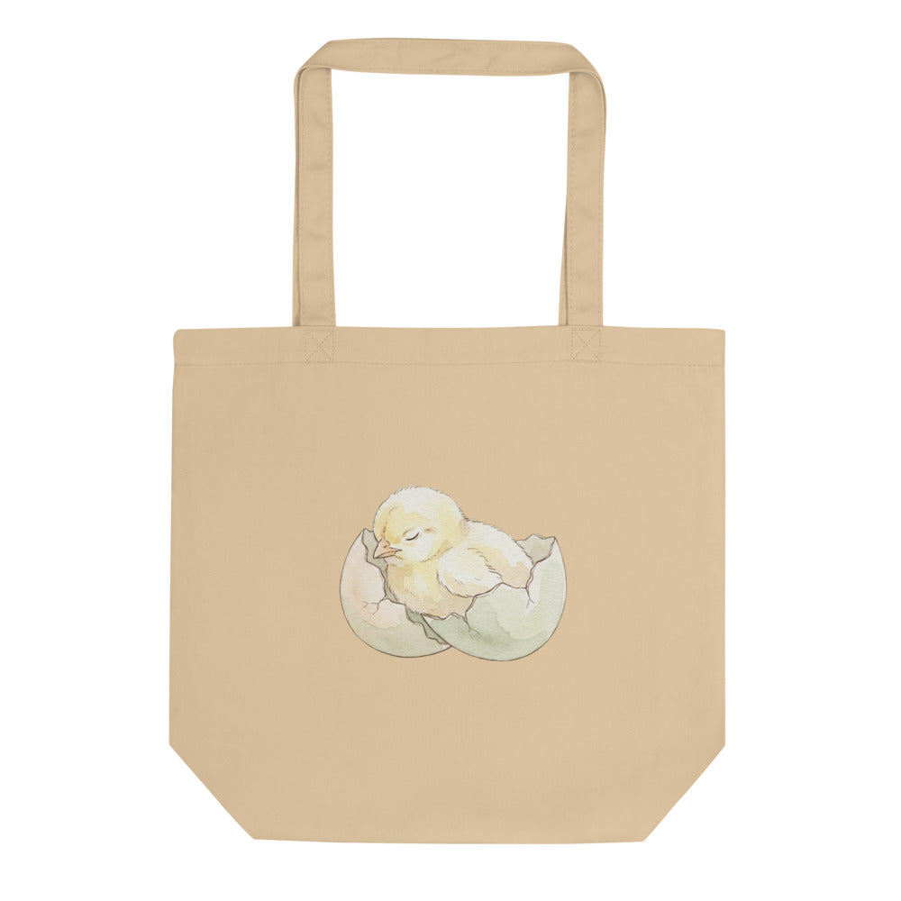 Tote Bag Poussin Bébé – Aquarelle Scandinave Douce - vue 1